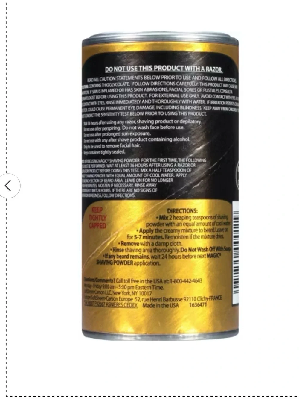 Magic Gold & Black Fragrant Shaving Powder for Men